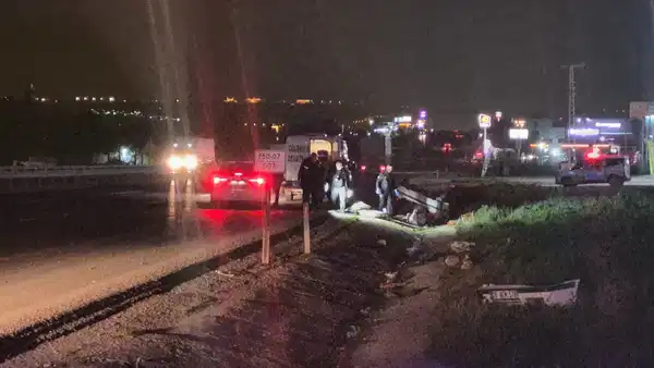 Gölbaşı’nda Kontrolden Çıkan Araç Takla Attı: Bir Ölü, İki Yaralı